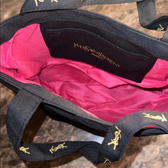 Yves Saint Laurent Black Tote with Gold Logo GWP - Picture 4 of 5